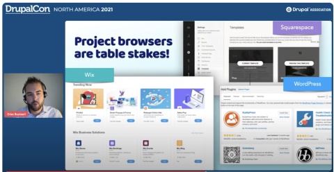 project browser in driesnote